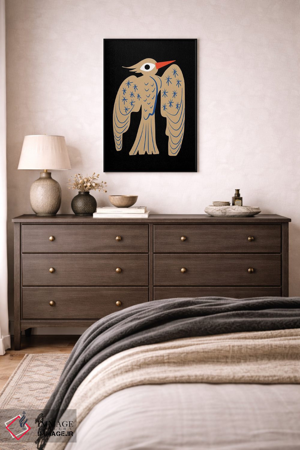 تابلو انتزاعی دارکوب اثر لیتل باور - D5B