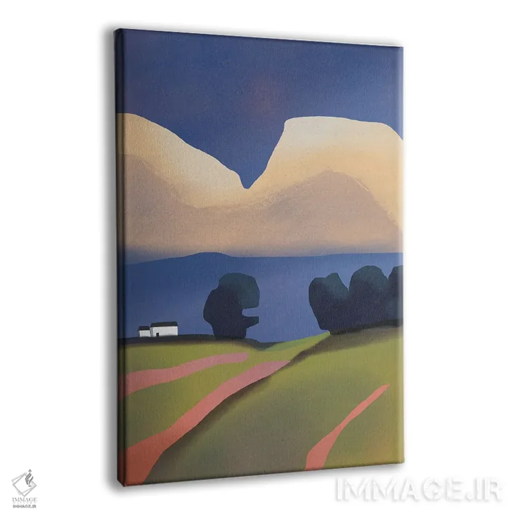 تابلو مینیمال باران دوردست اثر لیتل باور - نمای پرسپکتیو محصول