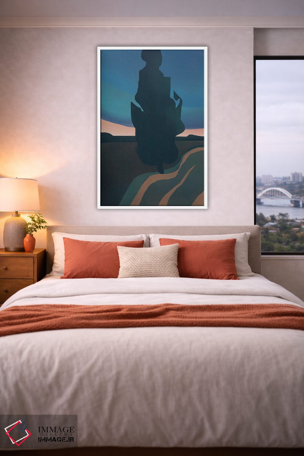 تابلو مینیمال عصر تاریک اثر لیتل باور - D3W