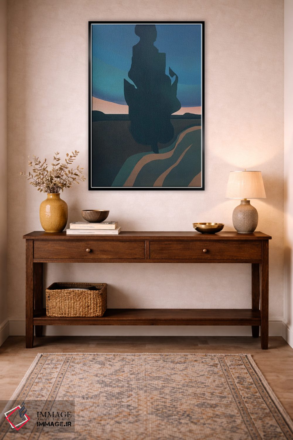 تابلو مینیمال عصر تاریک اثر لیتل باور - D4B