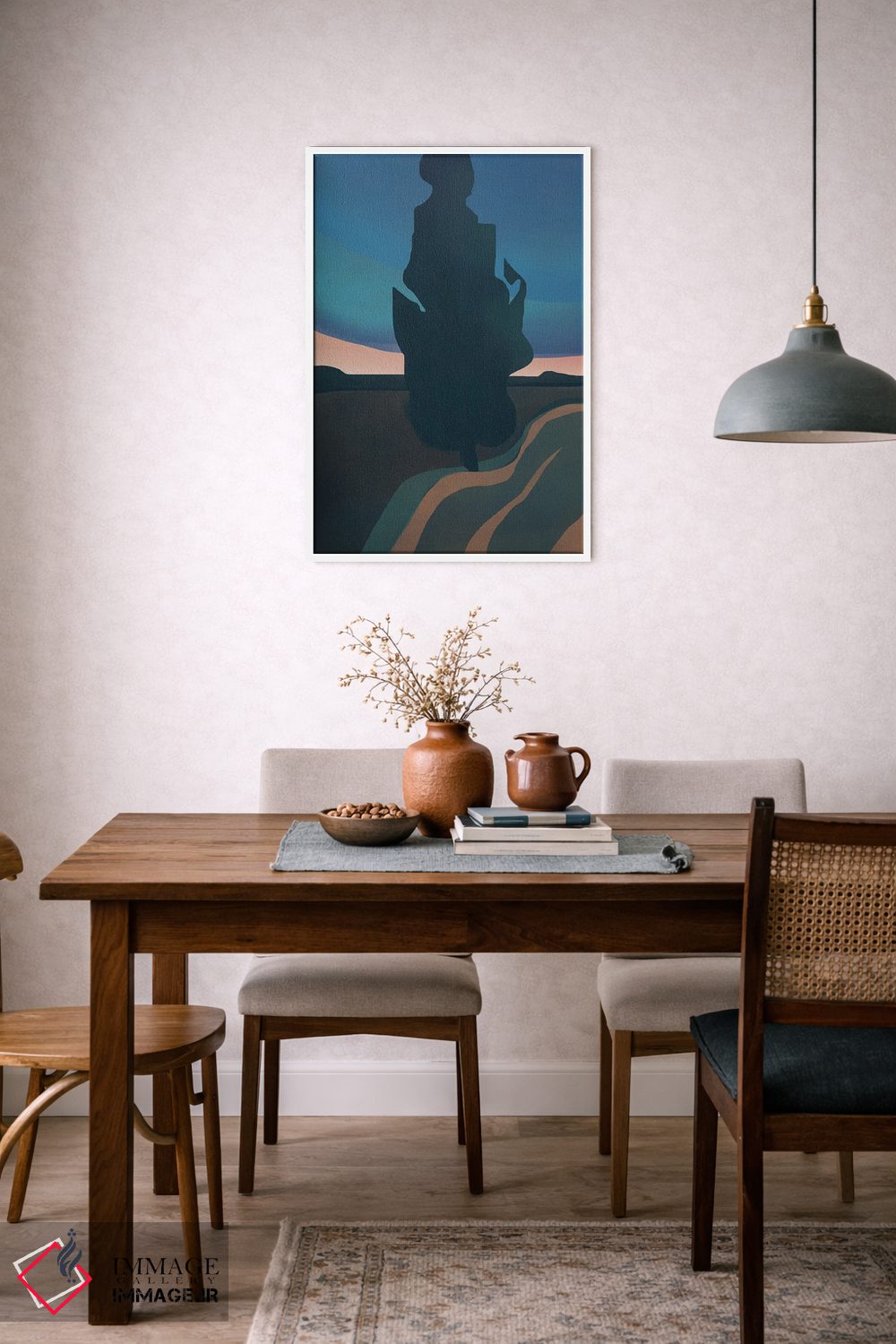 تابلو مینیمال عصر تاریک اثر لیتل باور - D6W