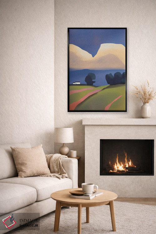 تابلو مینیمال باران دوردست اثر لیتل باور - D6B