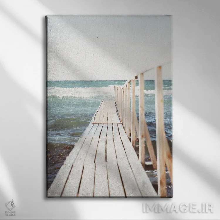 تابلو دکوراتیو پیاده روی گلگون اثر لیا استراتسما - نمای روبهرو روی دیوار