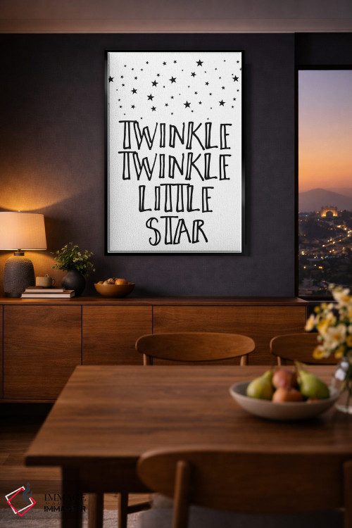 تابلو دکوراتیو چشمک بزن ستاره کوچولو اثر لیا استراتسما - D2B