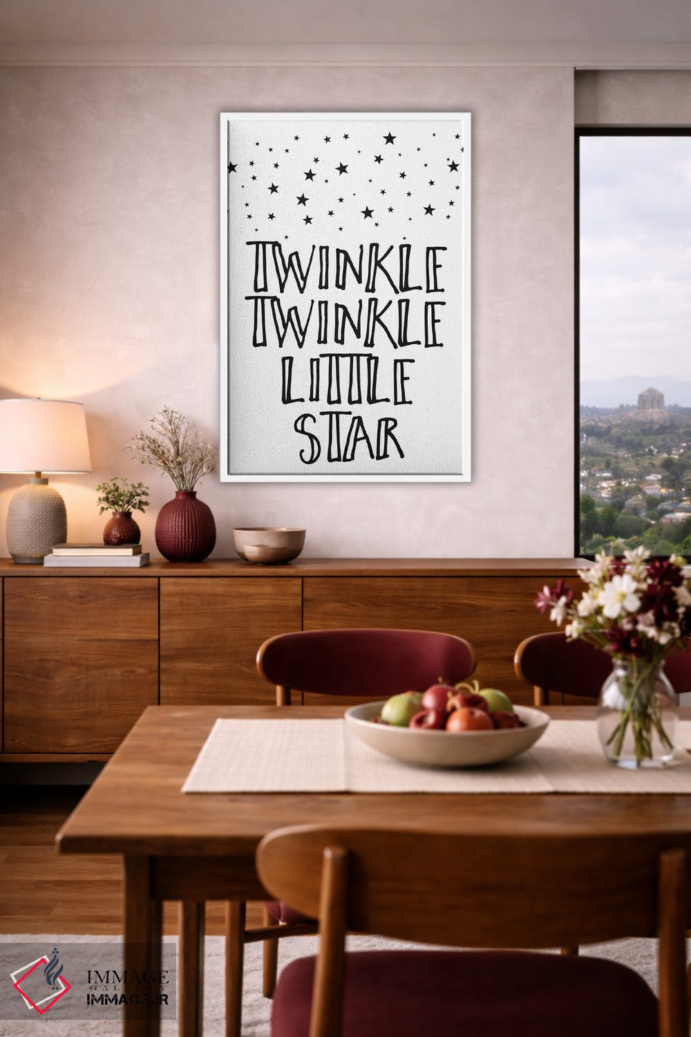 تابلو دکوراتیو چشمک بزن ستاره کوچولو اثر لیا استراتسما - D3W