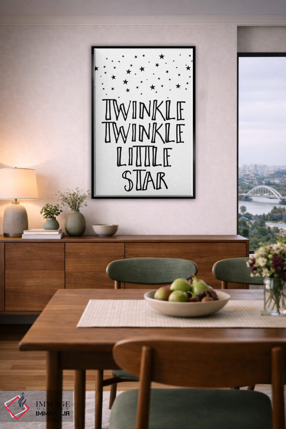 تابلو دکوراتیو چشمک بزن ستاره کوچولو اثر لیا استراتسما - D6B