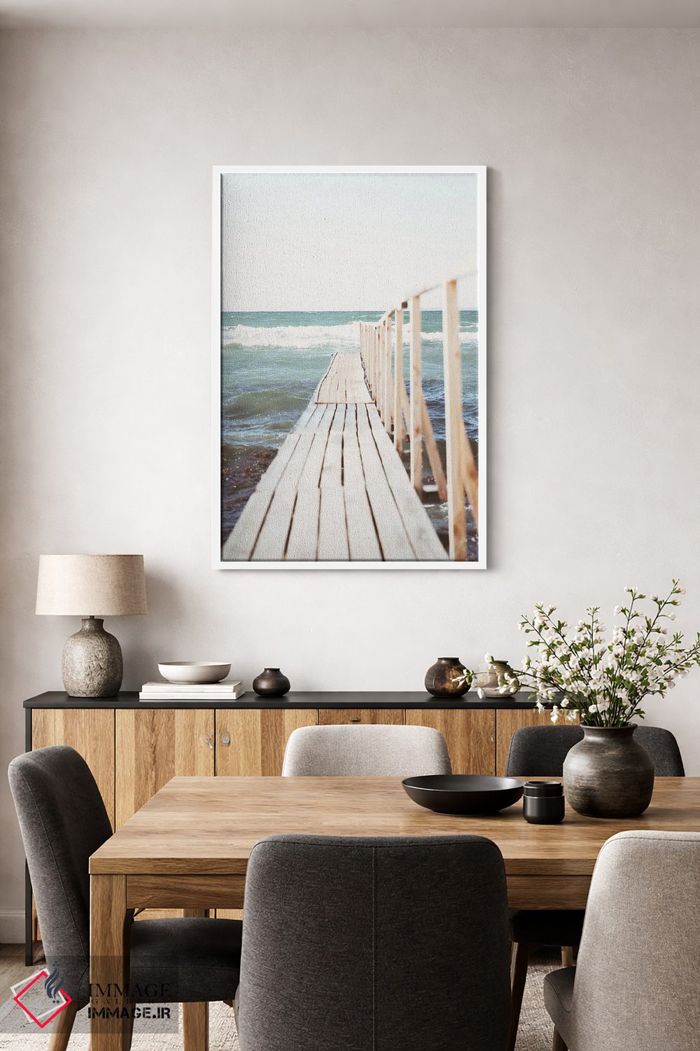 تابلو دکوراتیو پیاده روی گلگون اثر لیا استراتسما - D4W