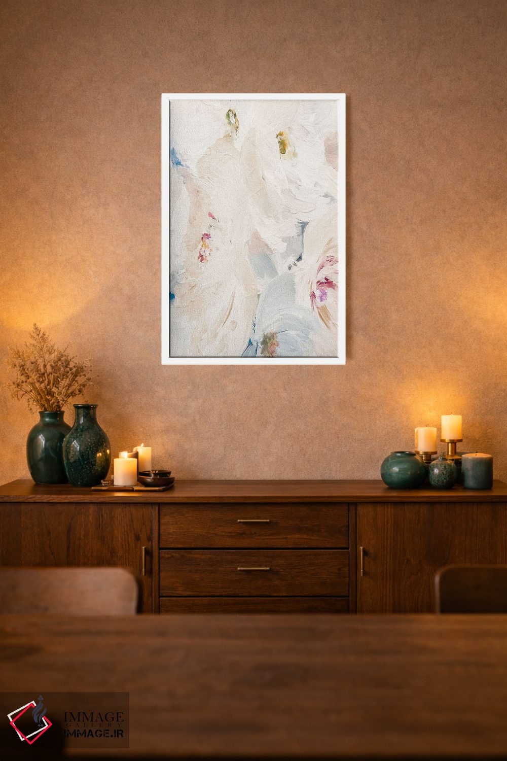 تابلو مینیمال شکوفه های صدتومانی اثر لیا استراتسما - D1W