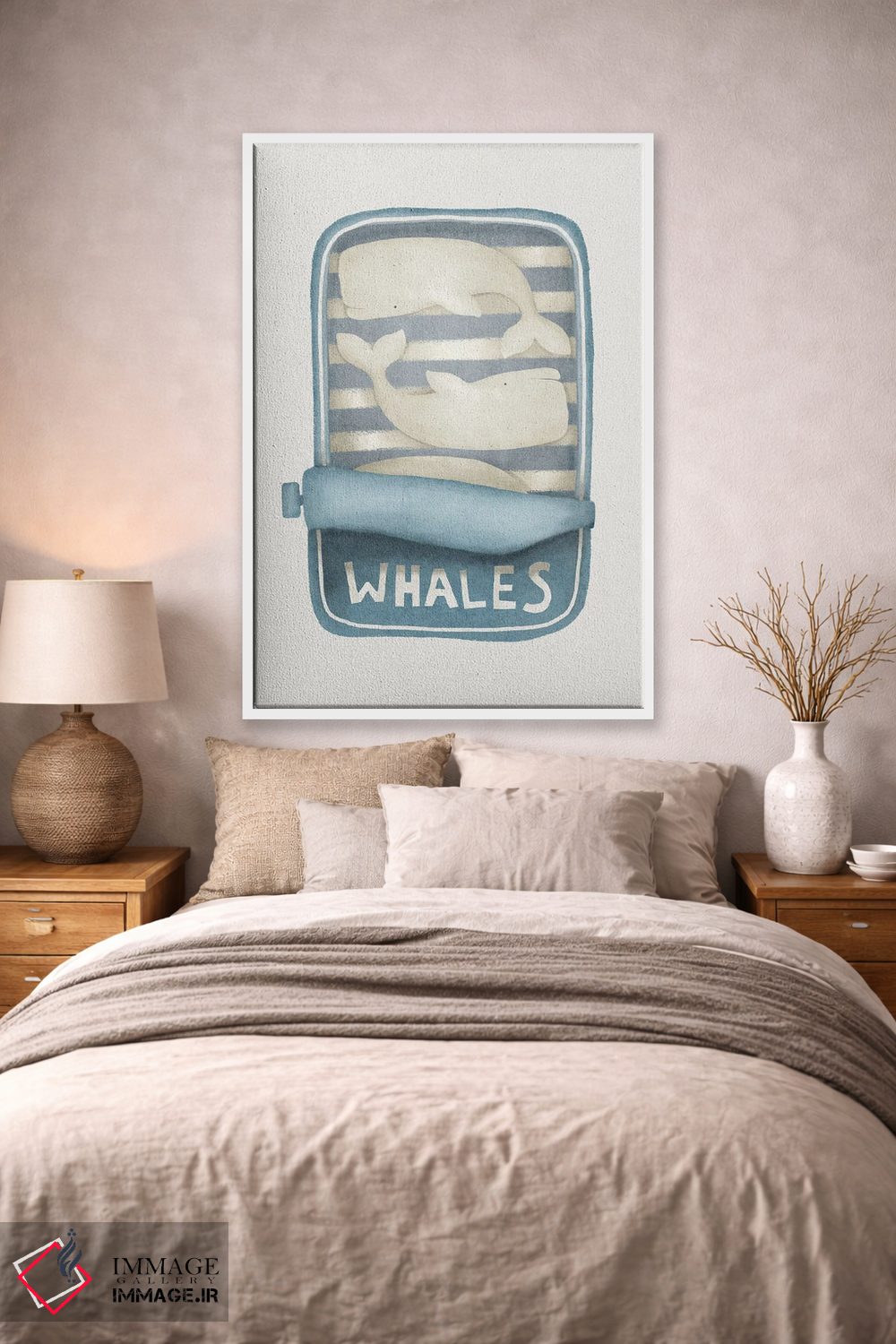 تابلو دکوراتیو نهنگ ها در قوطی اثر لیا استراتسما - D1W