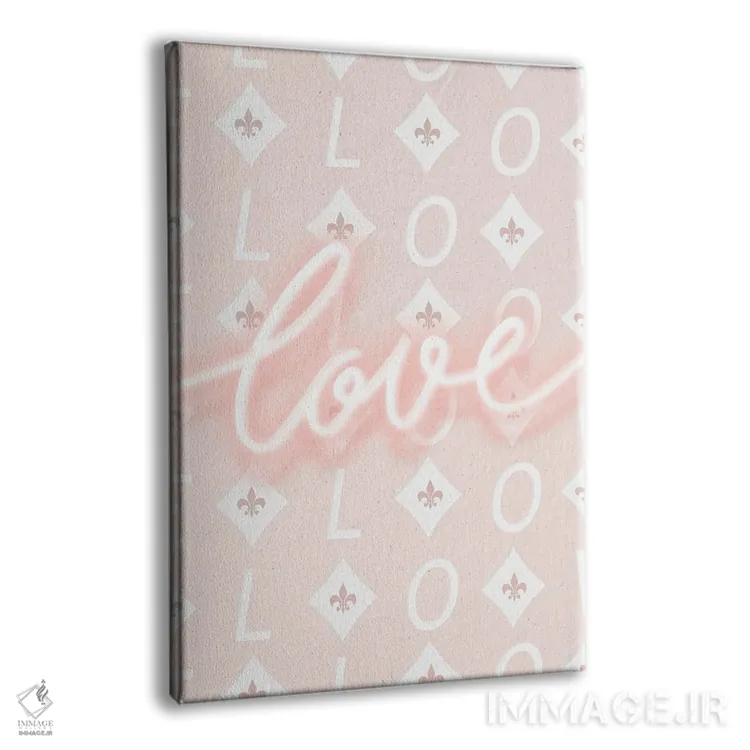 تابلو مینیمال عشق اثر لیا استراتسما - نمای پرسپکتیو محصول