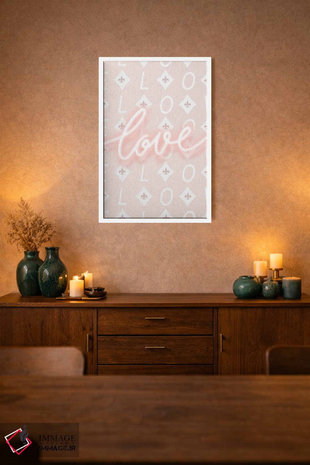 تابلو مینیمال عشق اثر لیا استراتسما - D1W
