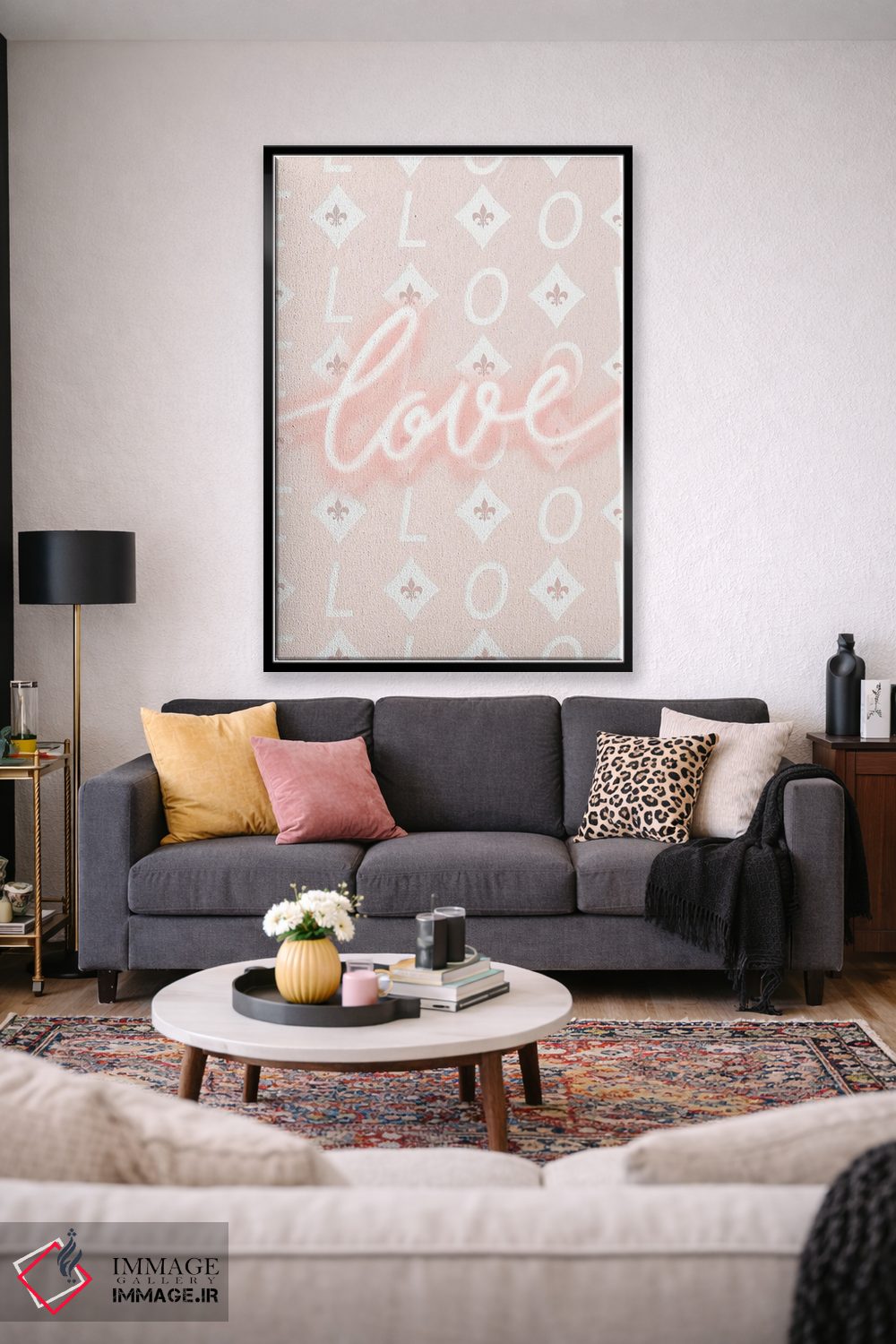 تابلو مینیمال عشق اثر لیا استراتسما - D3B