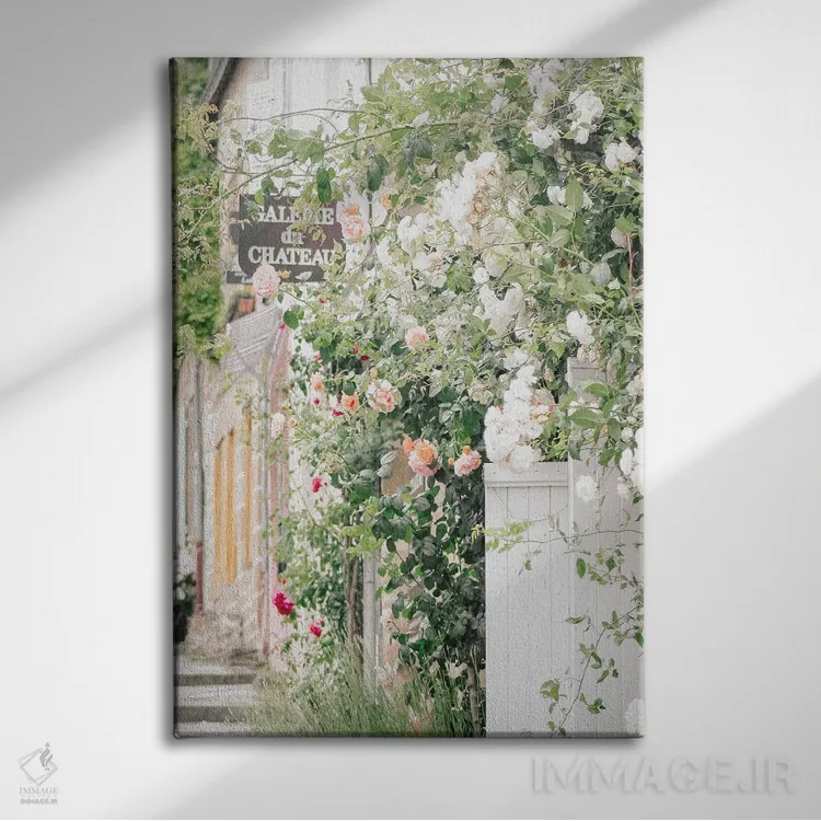 تابلو دکوراتیو سلام گل ها اثر لیا استراتسما - نمای روبهرو روی دیوار