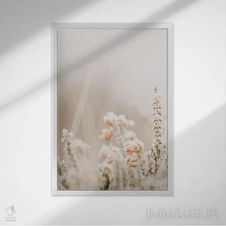 تابلو دکوراتیو بوسه ی یخ زده اثر لیا استراتسما - نمای قابدار سفید