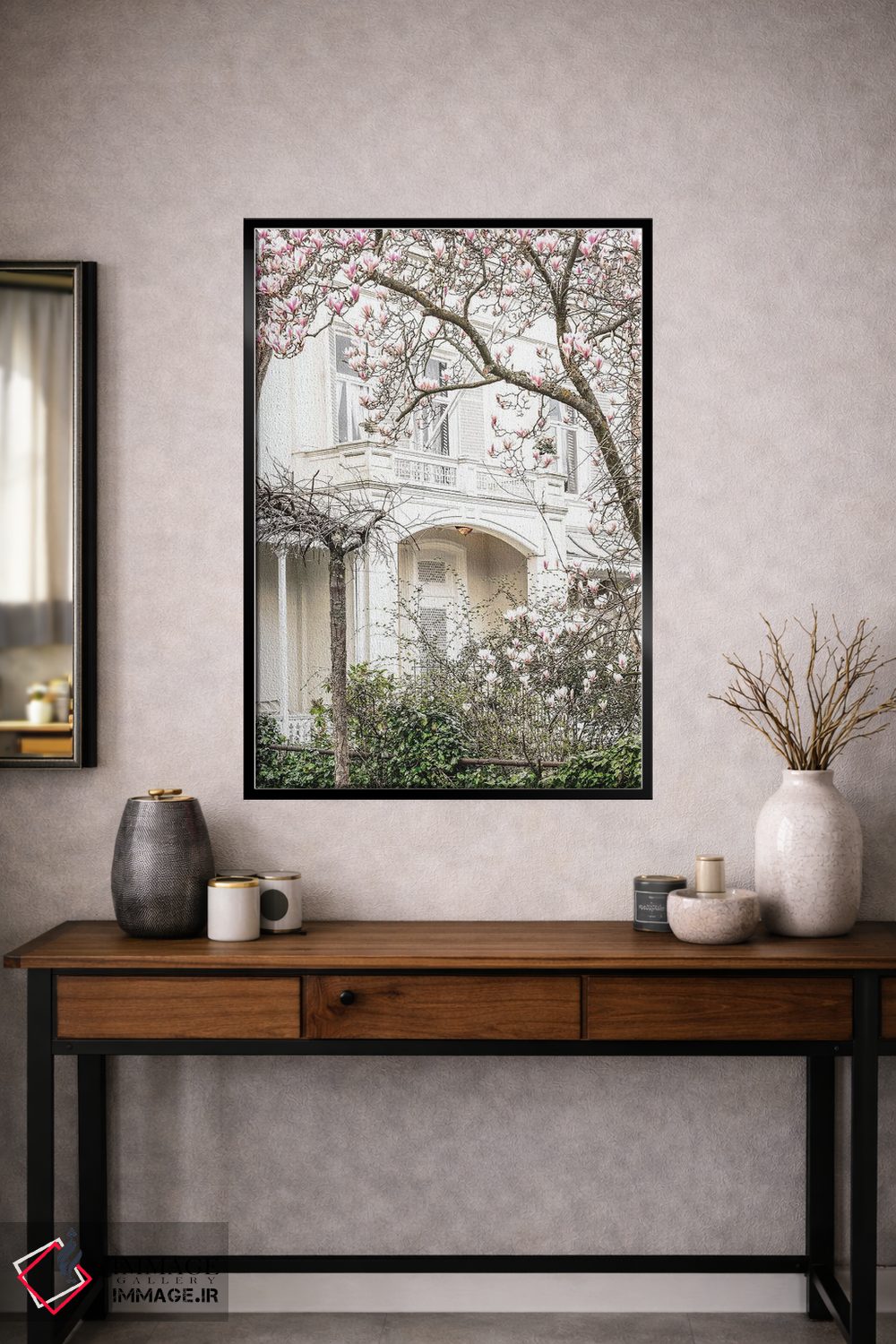 تابلو دکوراتیو خانه با گل مگنولیا اثر لیا استراتسما - D2B