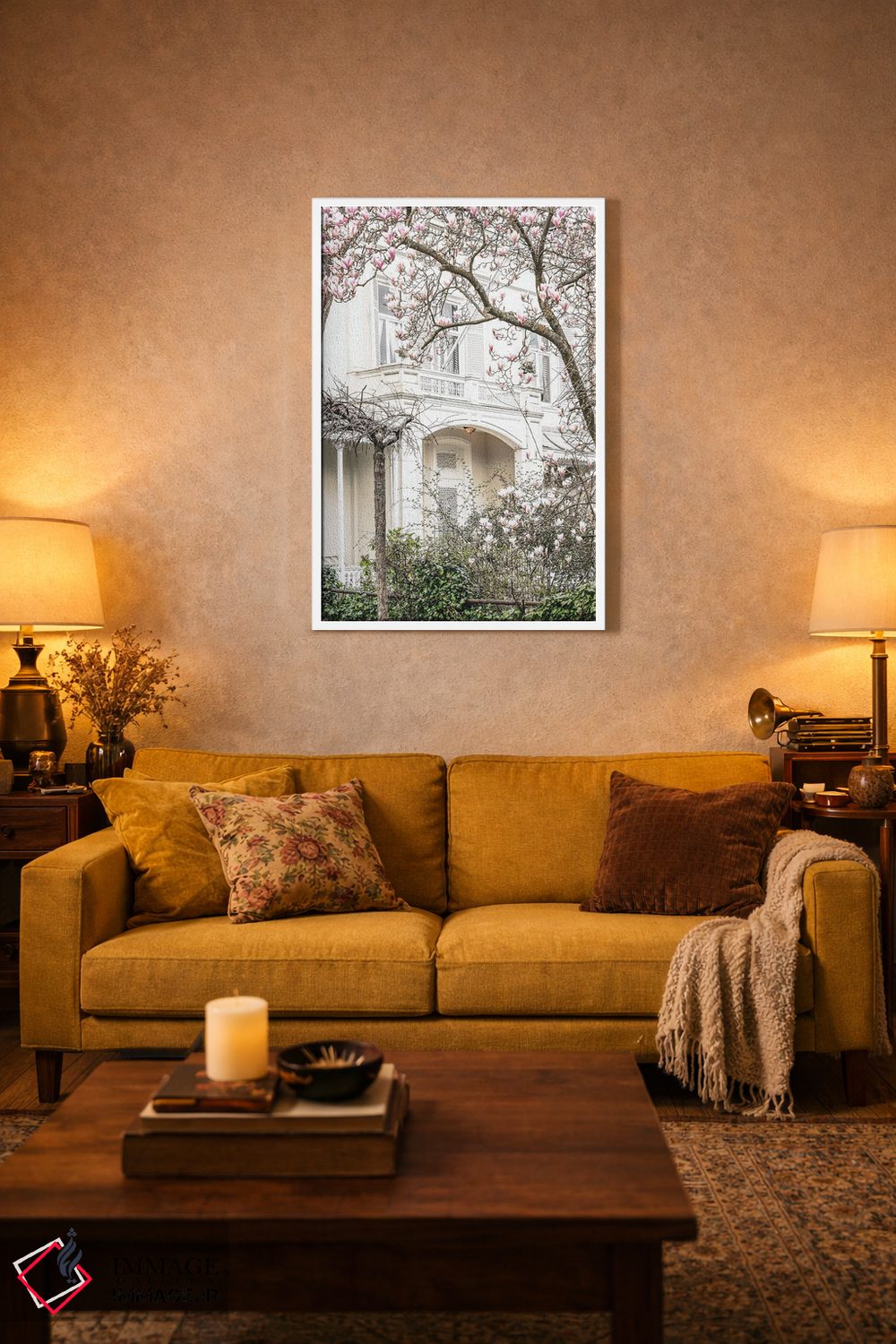 تابلو دکوراتیو خانه با گل مگنولیا اثر لیا استراتسما - D3W