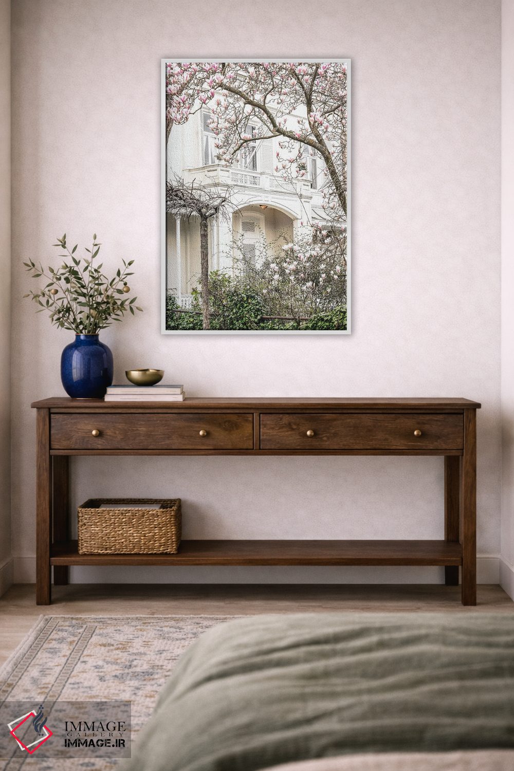 تابلو دکوراتیو خانه با گل مگنولیا اثر لیا استراتسما - D5W