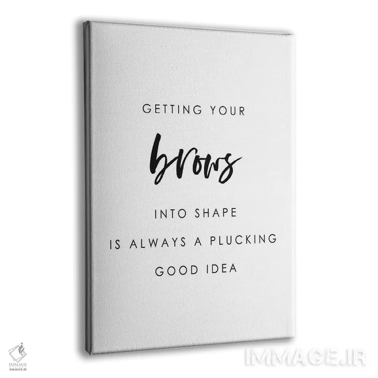تابلو دکوراتیو ابروها را شکل بده اثر لیا استراتسما - نمای پرسپکتیو محصول