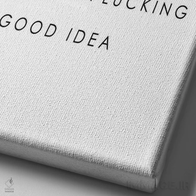 تابلو دکوراتیو ابروها را شکل بده اثر لیا استراتسما - نمای نزدیک بافت بوم