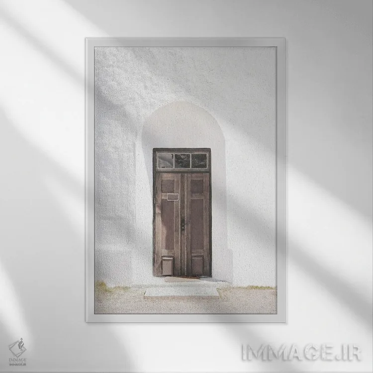تابلو دکوراتیو خانه ی صحرایی اثر لیا استراتسما - نمای قابدار سفید