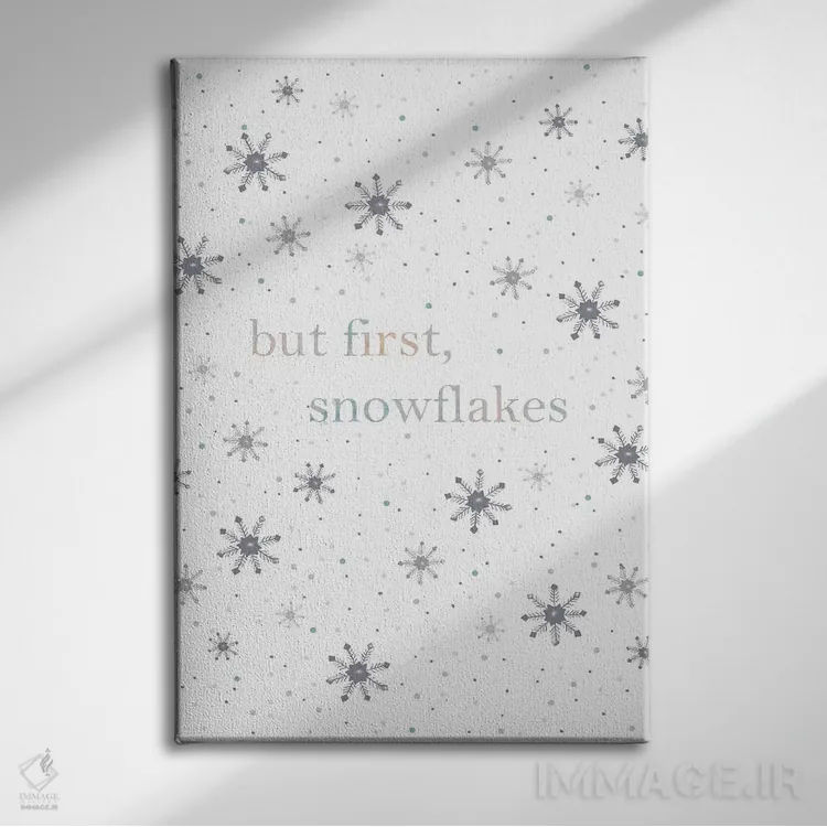تابلو دکوراتیو اما اول برفک ها اثر لیا استراتسما - نمای روبهرو روی دیوار