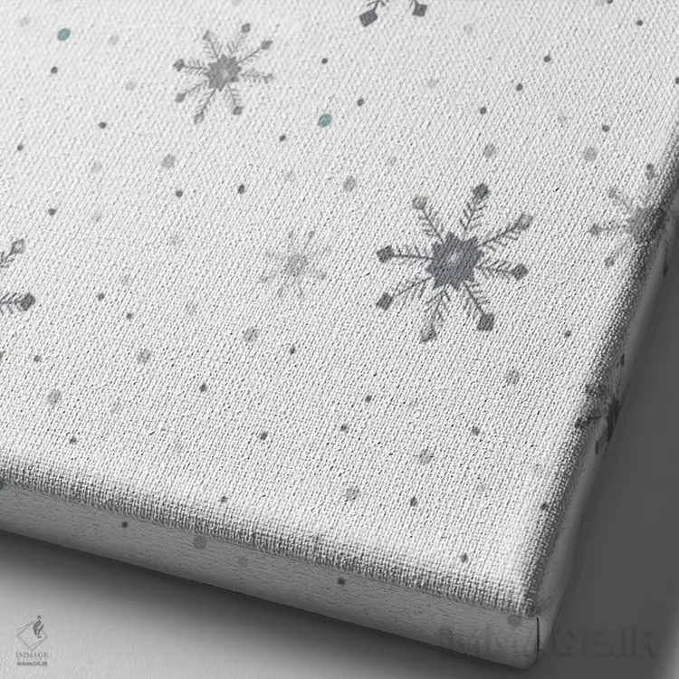 تابلو دکوراتیو اما اول برفک ها اثر لیا استراتسما - نمای نزدیک بافت بوم