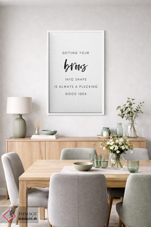 تابلو دکوراتیو ابروها را شکل بده اثر لیا استراتسما - D5W