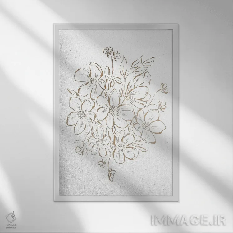 تابلو مدرن دسته ی وحشی اثر لیا استراتسما - نمای قابدار سفید