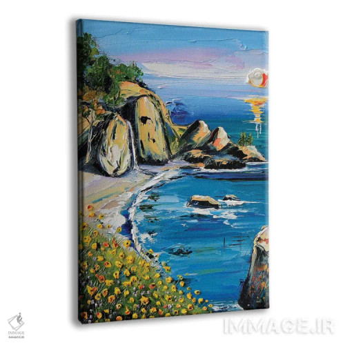 تابلو دکوراتیو قلب من در بیگ سور است I اثر لیزا الی - نمای پرسپکتیو محصول