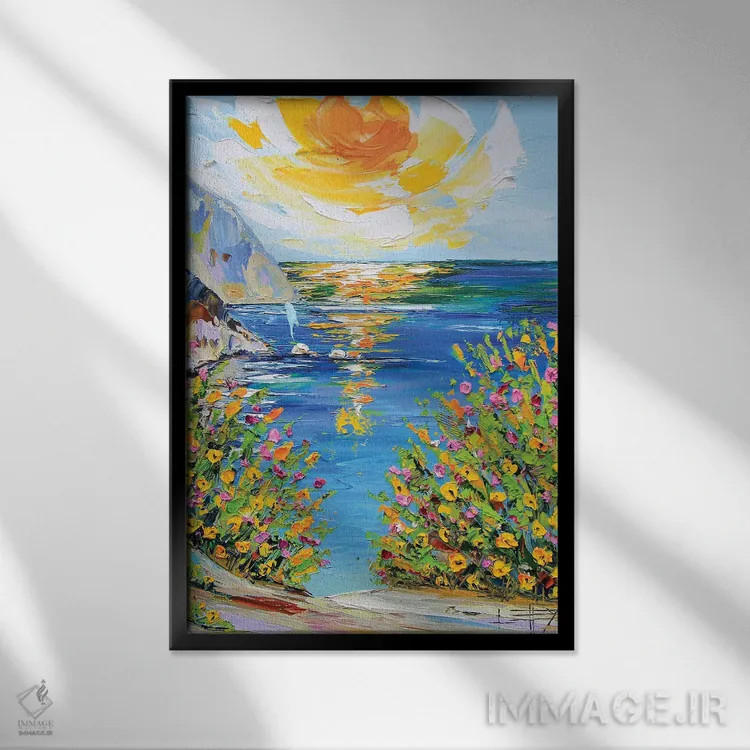 تابلو دکوراتیو بیگ سور II اثر لیزا الی - نمای قابدار مشکی