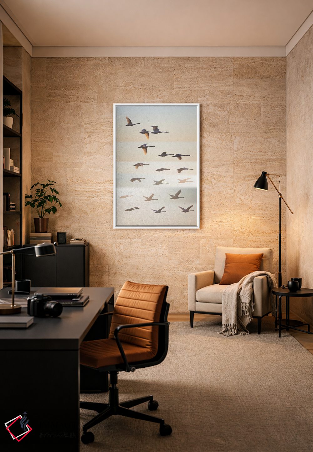 تابلو دکوراتیو آن سوی خورشید اثر لیف لون دال - D6W