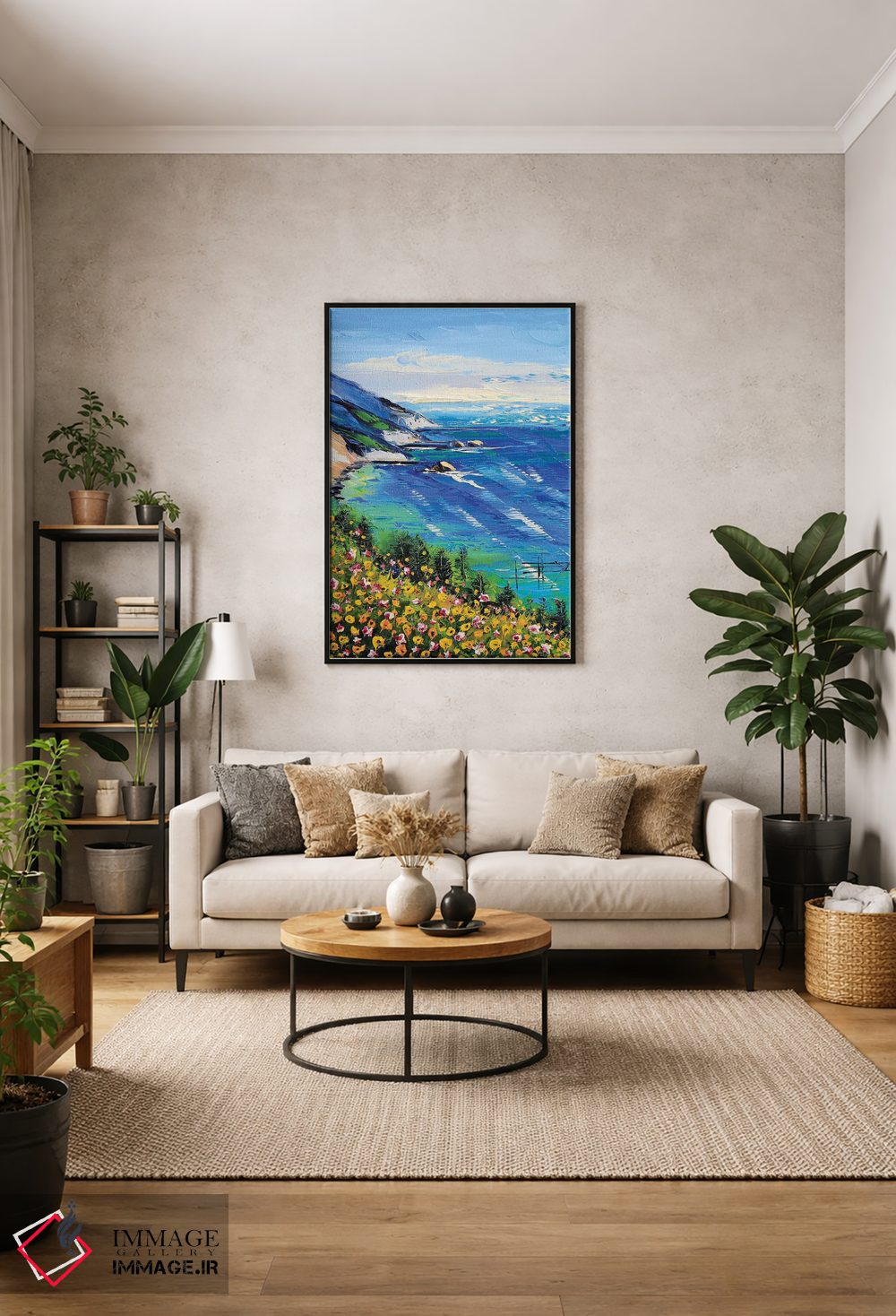 تابلو دکوراتیو قلب من در بیگ سور است II اثر لیزا الی - D1B