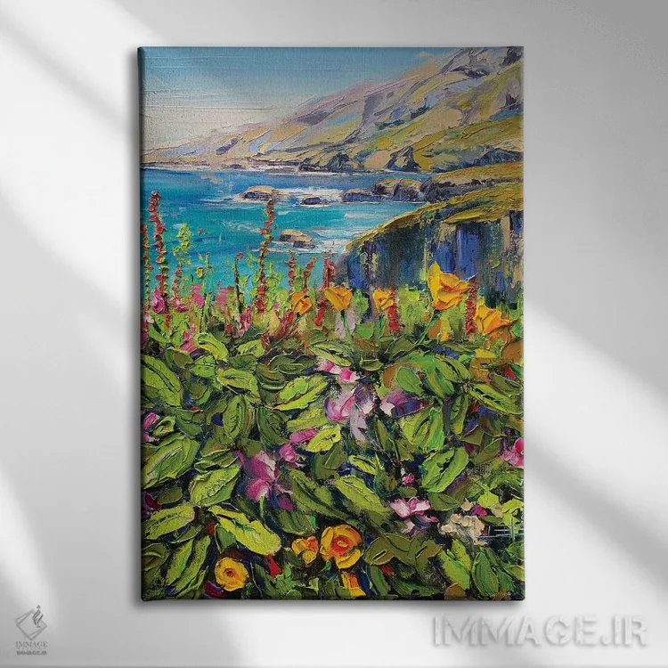 تابلو انتزاعی From My Heart,بیگ سور از دل من اثر لیزا الی - نمای روبهرو روی دیوار