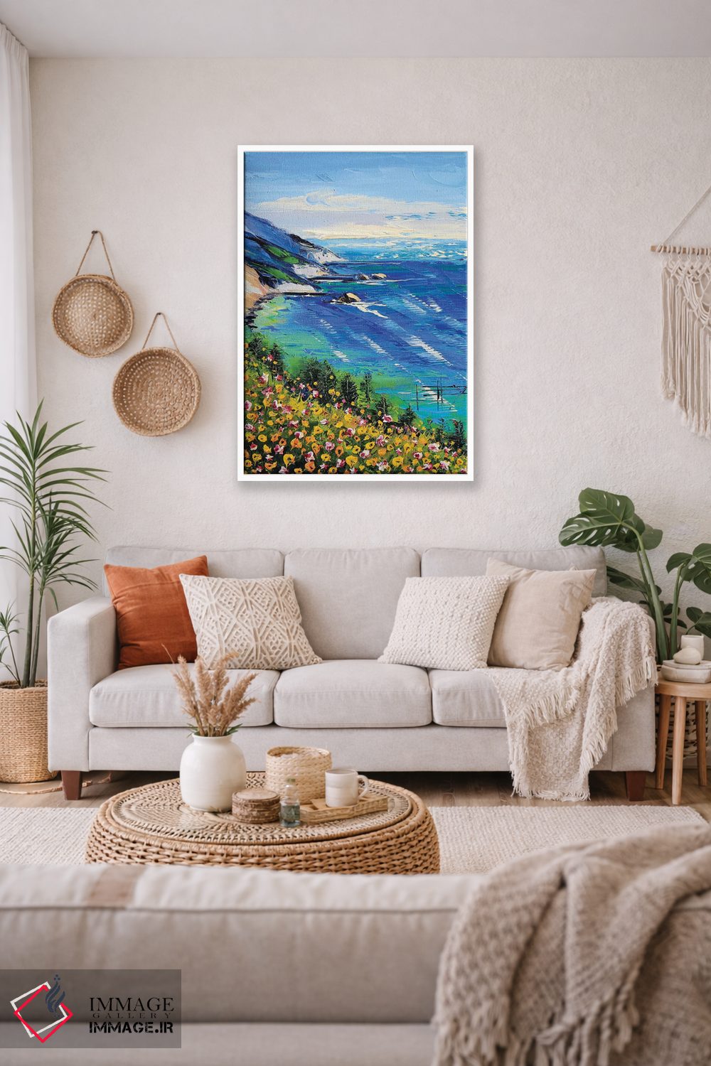 تابلو دکوراتیو قلب من در بیگ سور است II اثر لیزا الی - D3W