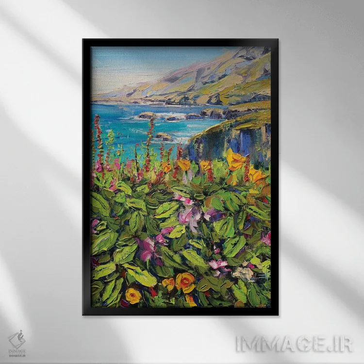 تابلو انتزاعی From My Heart,بیگ سور از دل من اثر لیزا الی - نمای قابدار مشکی