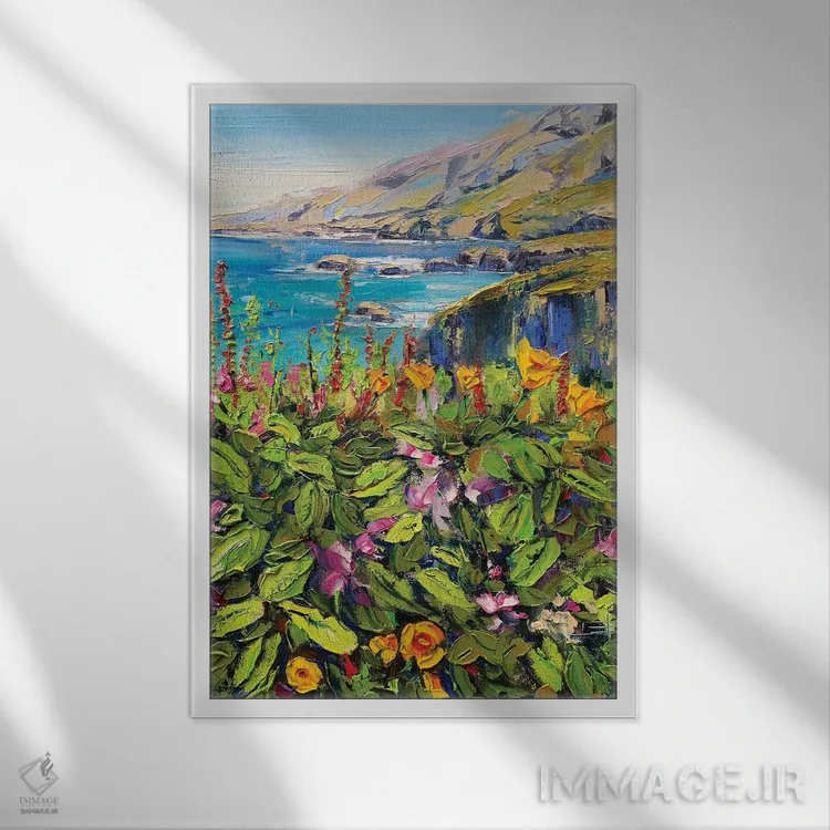 تابلو انتزاعی From My Heart,بیگ سور از دل من اثر لیزا الی - نمای قابدار سفید