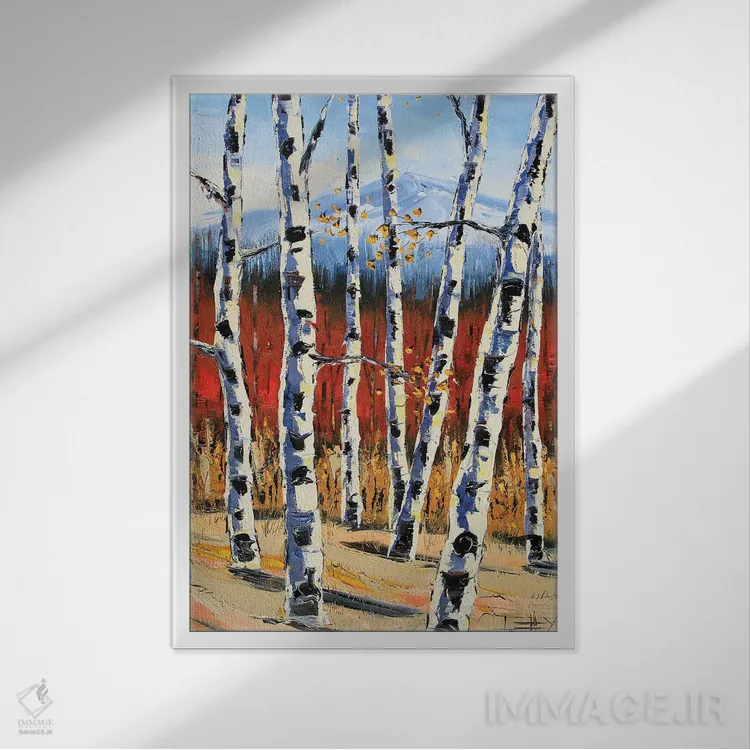 تابلو دکوراتیو به سوی سیراها اثر لیزا الی - نمای قابدار سفید