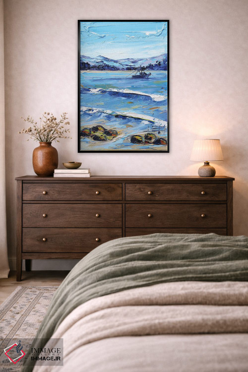 تابلو دکوراتیو روزی در مانتری اثر لیزا الی - D5B