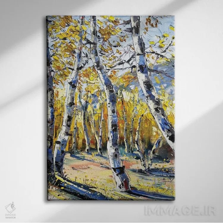 تابلو دکوراتیو پاییز سیرا اثر لیزا الی - نمای روبهرو روی دیوار