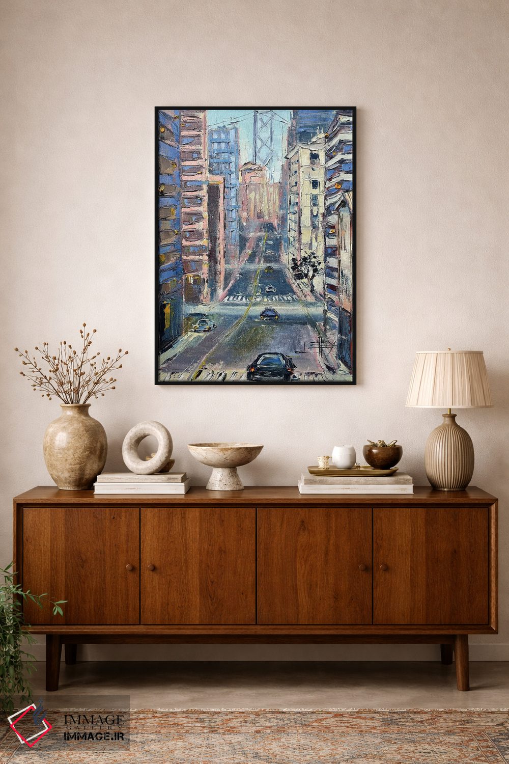 تابلو دکوراتیو سان فرانسیسکو و پل خلیج اثر لیزا الی - D1B