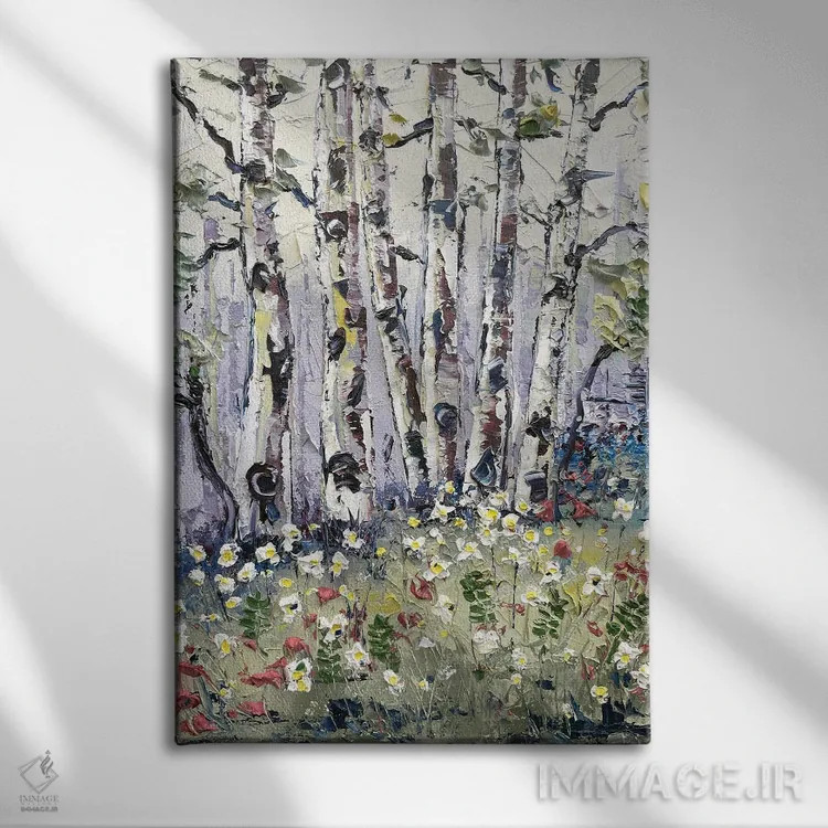 تابلو دکوراتیو رویای نیمه تابستان اثر لیزا الی - نمای روبهرو روی دیوار