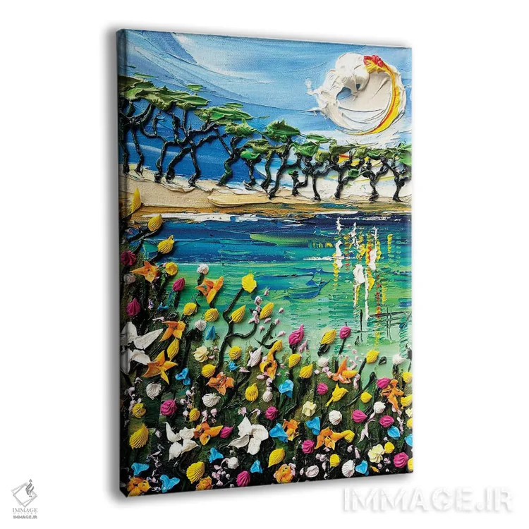 تابلو دکوراتیو خلیج مونتری ۲ اثر لیزا الی - نمای پرسپکتیو محصول