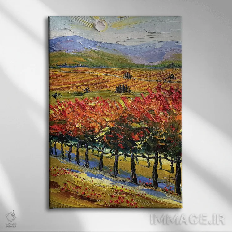 تابلو دکوراتیو برای ون گوگ به دره ناپا اثر لیزا الی - نمای روبهرو روی دیوار