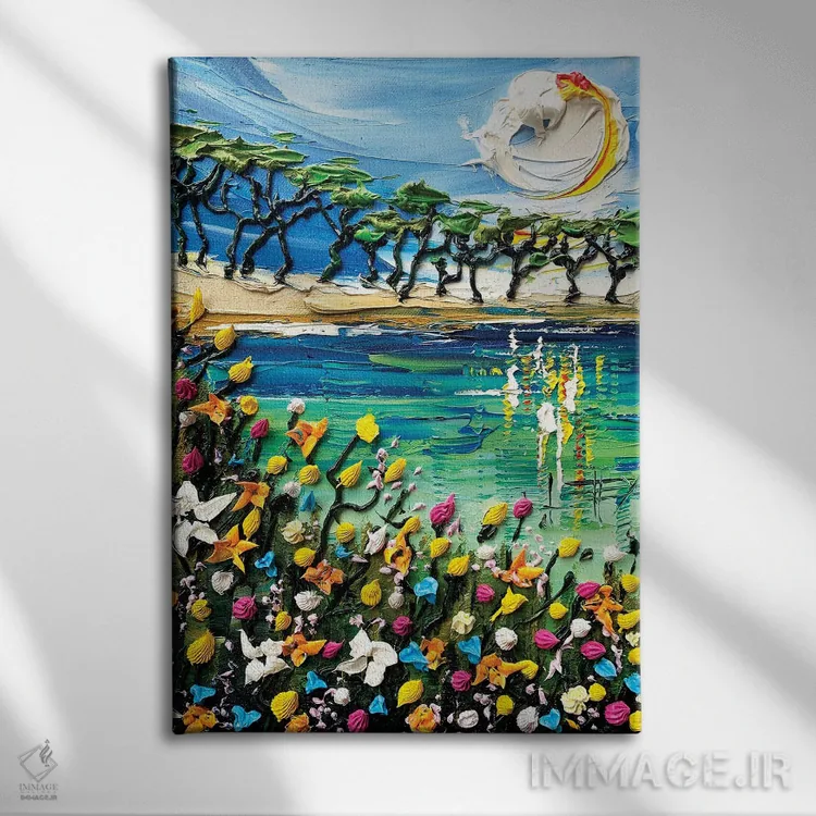 تابلو دکوراتیو خلیج مونتری ۲ اثر لیزا الی - نمای روبهرو روی دیوار