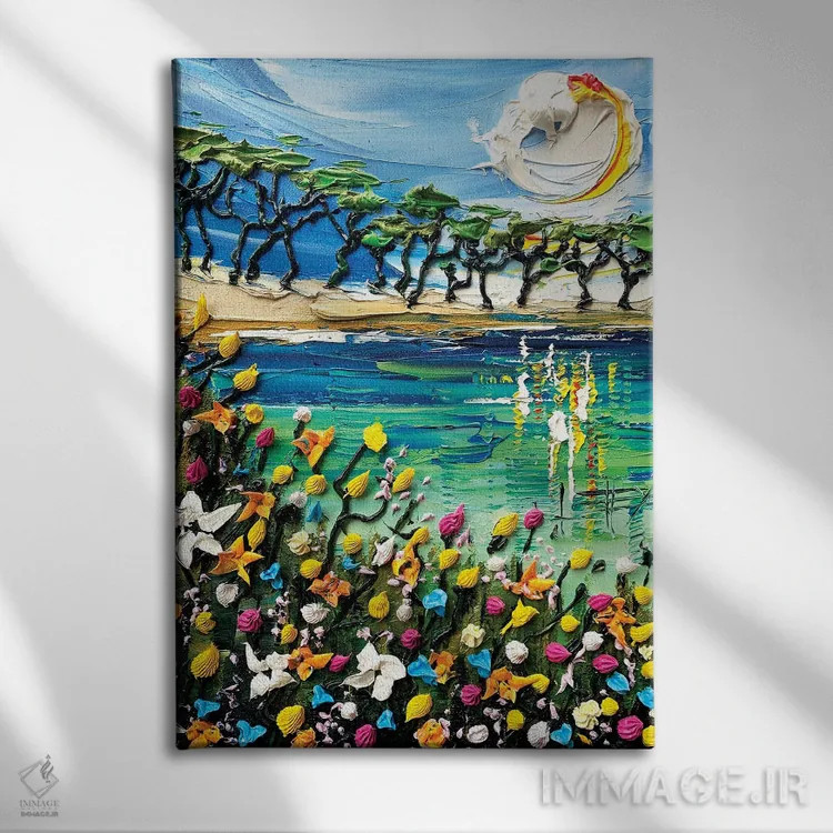 تابلو دکوراتیو خلیج مونتری ۲ اثر لیزا الی - نمای روبهرو روی دیوار