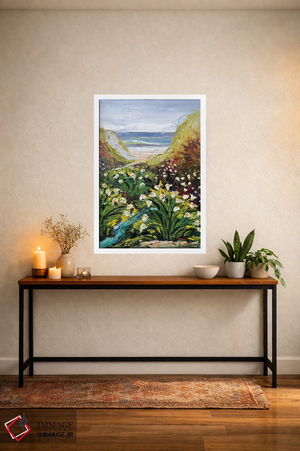 تابلو دکوراتیو زنبق های بیگ سور ۳ اثر لیزا الی - D3W