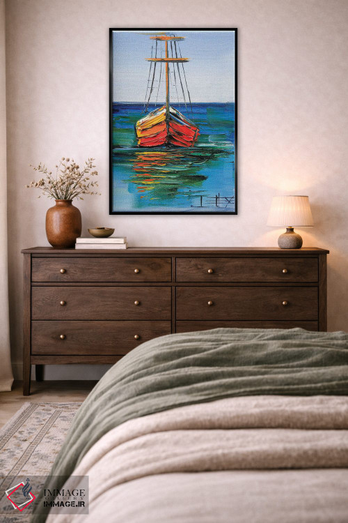 تابلو دکوراتیو قایق های مونتری اثر لیزا الی - D5B