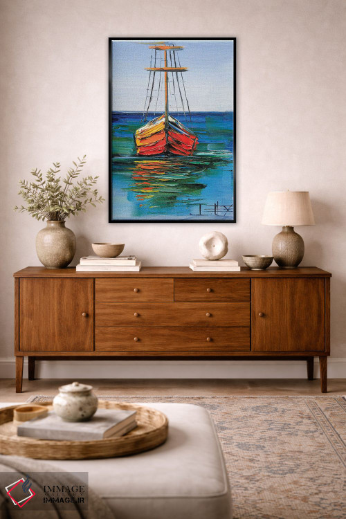 تابلو دکوراتیو قایق های مونتری اثر لیزا الی - D4B
