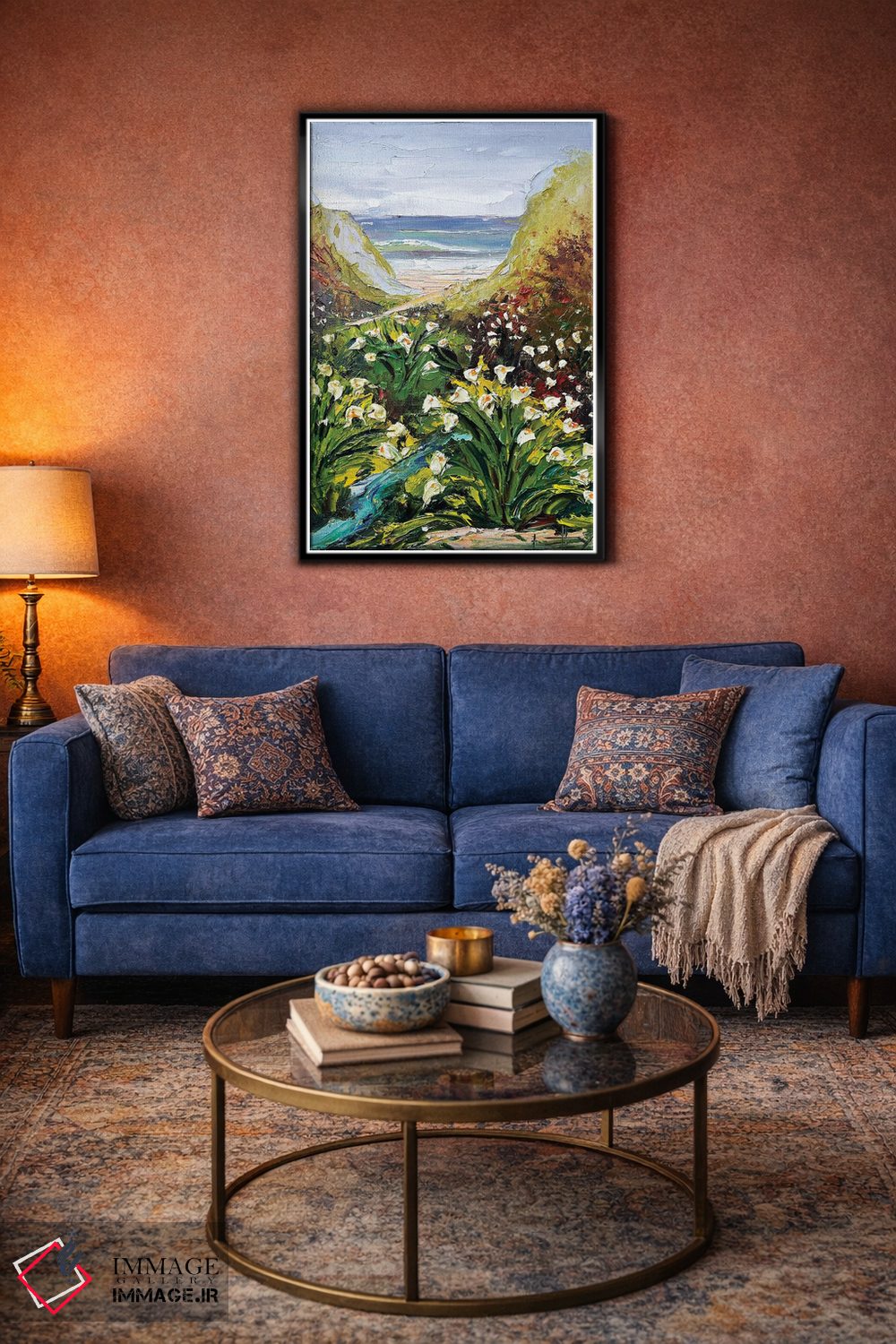 تابلو دکوراتیو زنبق های بیگ سور ۳ اثر لیزا الی - D6B