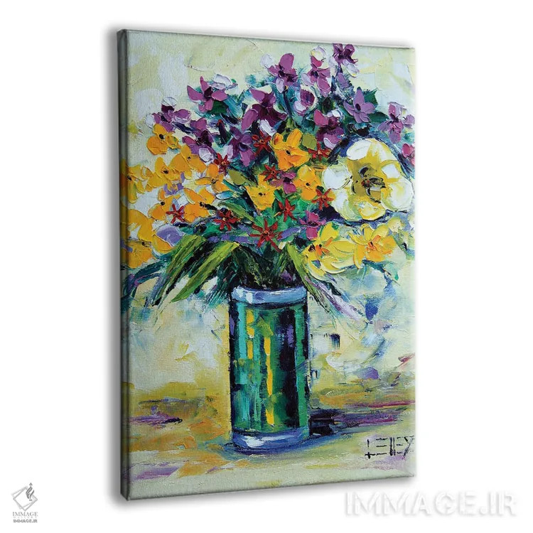 تابلو دکوراتیو دسته گل روز مادر اثر لیزا الی - نمای پرسپکتیو محصول